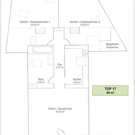 Apartment Lage - 100m2 - 2 Schlafzimmer Mit Garage *